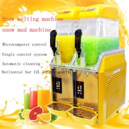 wholesale Factory price two cylinder slush machine commercial industrial snow melting machine cold drink machine