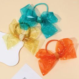 Hair Accessories Baby For Born Toddler Kids Girl Boy Hairband Nylon Headbands Cute Candy Colored Bow High Ponytail Rope