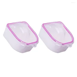 Nail Gel 2 Pcs Manicure Hand Soak Bowl Tool Tray Acrylic Remover Supplies Tools Use Abs