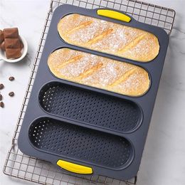 Cake Tools Baking Mold Restaurant Bread Food Mould Grade Baguette Bake Tray Silicone Anti scalding Non stick Oven Tool Kitchen Accessories 231206