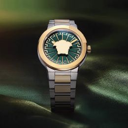 Relógio feminino de designer 38mm pulseira de relógio à prova d'água de aço inoxidável com espelho de safira de dois pinos sincronismo movimento de quartzo conjunto quadrado senhoras relógios de pulso