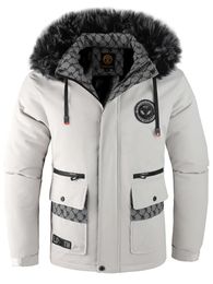 Men's Jackets Winter jacket warm fleece thickened hooded men's waterproof outdoor soft shell winter fashion leisure windbreaker 231207