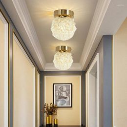 Ceiling Lights Modern Luxury Crystal Ball Light Bedroom Study Dining Room Living Corridor Villa Golden Art Design Decorative