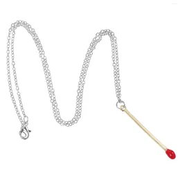 Pendant Necklaces Matchstick Necklace Fashionable Teen Girls Neck Jewelry For Women