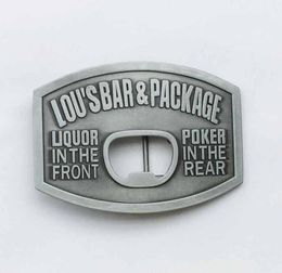 Open Beer Bottle Opener Belt Buckle SWBY695 suitable for 4cm wideth snap on belt with continous stock1049705