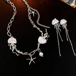 Dangle Earrings Long Tassels Geometric Starfish Jellyfish Drop For Women Fashion Vintage Necklace Beach Travel Party Jewelry