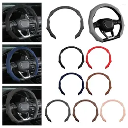 Steering Wheel Covers Car Cover Suede Anti-Slip Breathable Sweat-Absorbing Universal For 38cm All-Season A5K9