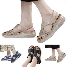 Sandals Lightweight Casual Sports Comfortable Thick Sole Large Women Nine For 7 Sandal Wedges Wide