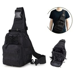 Sport Bags Tactical Outdoor Sports Bag Single Shoder Pack Mti-Use Waterproof Chest Cross Body Sling Backpack For Hiking Cam Climbing26 Dhagr