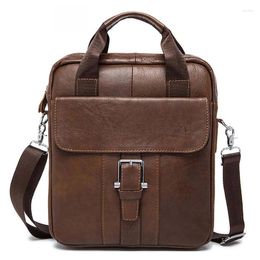 Briefcases 2023 Male Bags Casual Bag Men's Genuine Leather Designer Business Briefcase Handbags Vintage