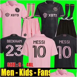 Yoga Outfit Messis 2023 2024 Inter Miami Cf Soccer Jerseys Matuidi Higuain Jean Fray Campana Yedlin Beckham Mls 23 24 Football Shirt Dhttv