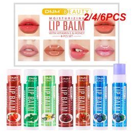 Lip Balm 2/4/6PCS Moisturizing Lipstick Wax Cup Lip Baby Lip Balm Makeup Full Lips Color Cute Moisturizer Faint Scent 231202