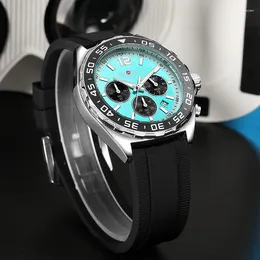 Wristwatches AOCASDIY Men's Watch Quartz Silicone Sports Date Timing Waterproof Multi-Functional Reloj