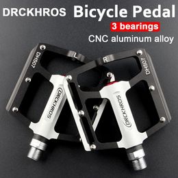 Bike Pedals 3 Bearings Bike Pedal Ultra-light Non-slip Aluminum Alloy CNC BMX MTB Road Bicycle Pedal Cycling Sealed Bearing Bike Accessories 231207