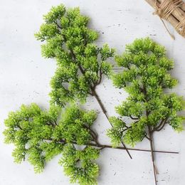 Decorative Flowers Practical Plastic Green Artificial Plant Pine Cypress Simulation For Flower Shop