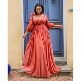Ethnic Clothing African Dresses For Women Spring Autumn Long Sleeve Plus Size Dress Maxi Clothes S-5XL