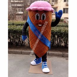 New Adult ice cream Mascot Costume Cartoon theme character Carnival Unisex Halloween Birthday Party Fancy Outdoor Outfit For Men Women