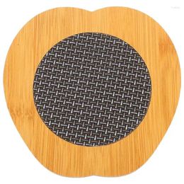 Table Mats Bamboo Fibre Insulated Dish Mat Cup Non- Pot Plate Home Dining Heat Resistant Decoration