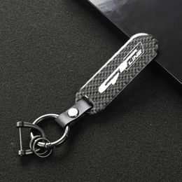 Keychains Keychain For Sonata Kia GT LINE ELANTRA Sportage Stinger 2021 K5 Gtline Peugeot Carbon Fibre Car Logo Key Ring2715
