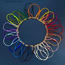 Chain New 925 Sterling Silver Handwoven Colourful Rope Move Series Lucky Bracelet Boutique Luxury Jewellery Party Gift YQ231208