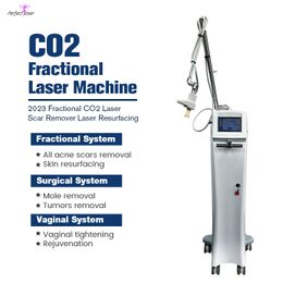 Fractional CO2 Laser Treatment Face Care Scar Removal Private Treatment Firming Skin Tightening 7 Joint Optical 60W Power 10600nm Wavelength CO2 Laser Machine