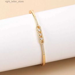 Chain Beaut Berry Luxurious 18k Gold Plated Bracelet for Women and Men Style Copper Zircon Bangle 2-color for Wife and Friends Gifts YQ231208