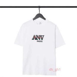 Lanvin Hoodie Men's T-shirts Top Quality Lanvin Mens Angel t Shirts Short Sleeves Palm Embroidery Anti Wrinkle Fashion Casual Men Clothing Lanvins XBEY