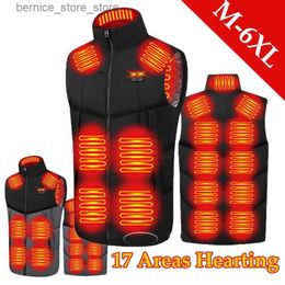 Men's Vests Sports Leisure Heating Vest USB Charging Men's Hunting Electric Heating Vest Outdoor Hiking Fishing Travel Warm Heated Jacket Q231208