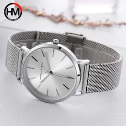 Other Watche Bracelet Watch Luxury Brand Quartz Ladies Dresses Wrist Watches Silver Steel Mesh Female 36mm Waterproof Clock Xfcs 231207