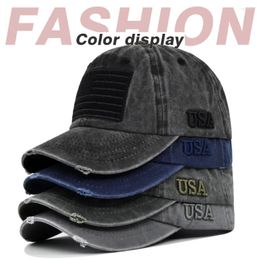 Ball Caps Male Women USA American Flag Make Old Baseball Cap For Men Trucker Vintage Outdoors Sport Hat Adjustable Snapback Curly-Brim