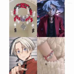 Link Bracelets Kurokawa Izana Anime Bangles Tokyo Revengers Women Bracelet Creative Men Fashion Round Couples Pendant Cos Pulseras