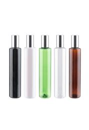 150ml Cosmetic Bottles With Silver Screw Lid Plastic DIY Bottle PET Skin Care Tools Shampoo Containers 25pcslot With 5 Colors9467110