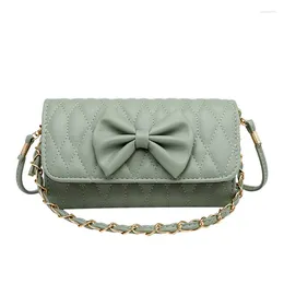 Evening Bags TRAVEASY 2023 Women's Bag Bow Woven Handle Magnetic Buckle Rhombic Square One-shoulder Diagonal Handbag