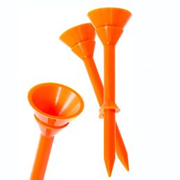 Golf Tees 50Pcs Plastic Golf Tees Plus 3-1/4 Reusable Tees Upgrade Unbreakable Big Cup Tee UP Reduce Friction Golf Tee Stand Golf Supplies 231204