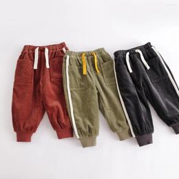 Trousers MARC&JANIE Boys Winter Bubble Corduroy Pants Plus Velvet Leggings 221773