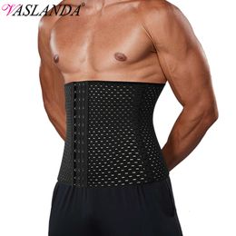 Men Waist Trainer Corsets Slimming Body Shaper Weight Loss Fiess Sweat Belt Tummy Control Compression Shapewear Belly Girdles