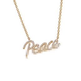 Fashion Luxury Designer T Series Women's Pendant Necklace S925 Sterling Silver Letter Heart 18k Gold Plated Necklace Necklace Jewellery Gift Wholesale