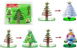 Decorative Flowers Wreaths Magic Growing Christmas Tree Crystal Paper Decoration Toy Modish18521623
