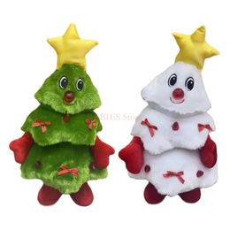 Christmas Toy Supplies Electronic Toy Music Light Singing Light up Christmas Tree Interactive Singing Plush Toy for Children Christmas Gifts 231208