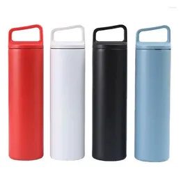 Water Bottles Innovative Stainless Steel Bottle With Wide Mouth Handle And Car Cup Ideal For Outdoor Travel Use