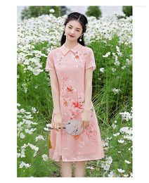 Ethnic Clothing 2023 Vietnamese Yai Aodai Chinese Qipao Dress For Women