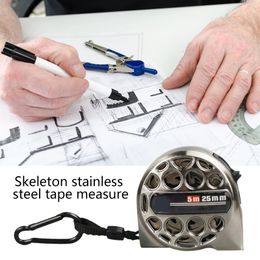 Tape Measures 3/5/7.5m High Precision Metric Tape Ruler Stainless Steel Nickel Plated Tape Measure Anti-corrosion Hollow Measurement Tools 231207