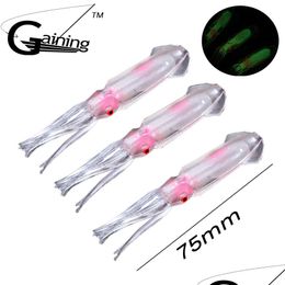 Baits Lures 10Pcs/Lot Fishing Squid Soft Trinoya Lure Sea Jigs Artificial Bait Drop Delivery Sports Outdoors Otuqy