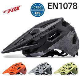 Cycling Helmets BATFOX bicycle helmet for men women casco mtb Bike Helmet Ultralight Road Cycling Safety Cap Racing mountain bike accessories 231207