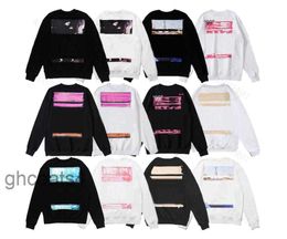 Designer Offes Mens Hoodie Hip Hop Men Streetwear White Shirts Cotton Loose Luxury Ofs Letter Hoodys High Street Pullover Sweatshirt Clothes Offes White 5NLR