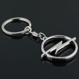 5pcs lot Fashion Metal 3D Car Logo Keychain Key Chain Keyring Key Ring Chaveiro Llavero For Opel Auto Pendant Car Accessories Whol243K