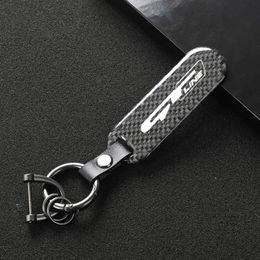 Keychains Keychain For Sonata Kia GT LINE ELANTRA Sportage Stinger 2021 K5 Gtline Peugeot Carbon Fibre Car Logo Key Ring283j