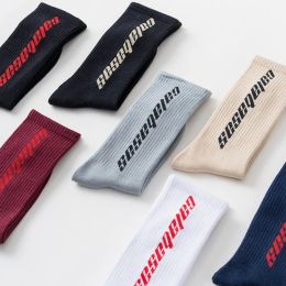 Fashion Men Cotton Socks Women Streetwear Ins Crew Hip Hop Letter Calabasas Socks Long Skateboard Sock