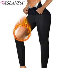 Women Slimming Sauna Pants High Compression Thermo Leggings Workout Fiess Tights Weight Loss Waist Trainer Body Shaper