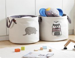 Folding Laundry Basket Sorter Hamper Dirty Clothes Home Washing Basket Cartoon Sundries Handle Bag Baby Toys Storage Organiser T208989450